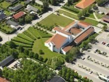 Luft foto af kirken
